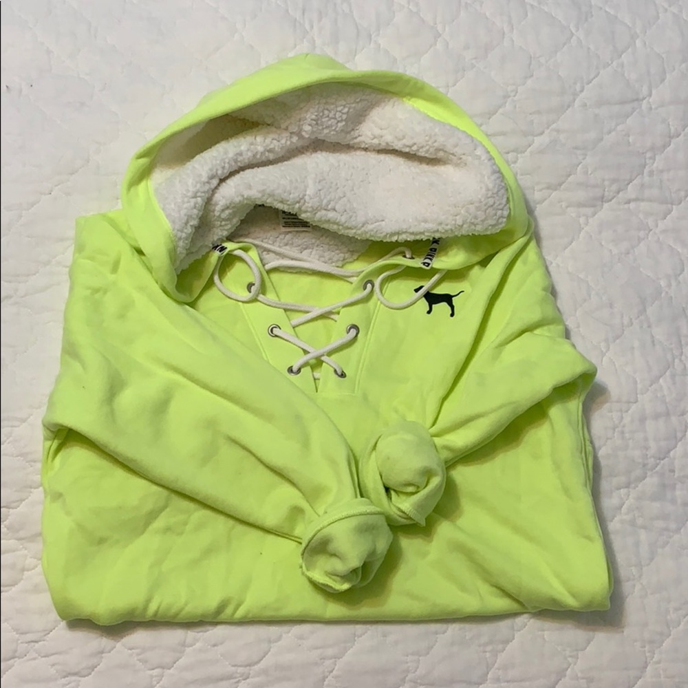 PINK Sherpa hoodie